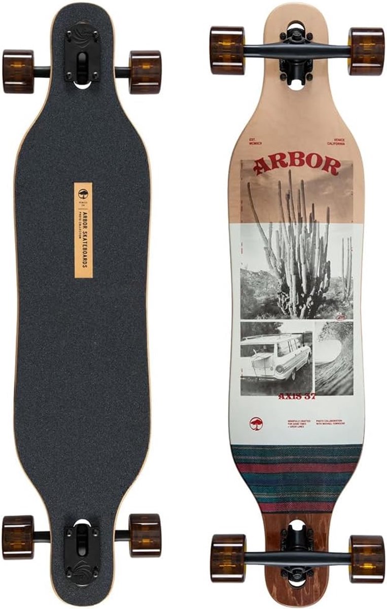 Longboard 37" - Cruiser Board - Carven en cruisen - Fotocollectie design - 37 inch deck - Multi Longboard kopen online