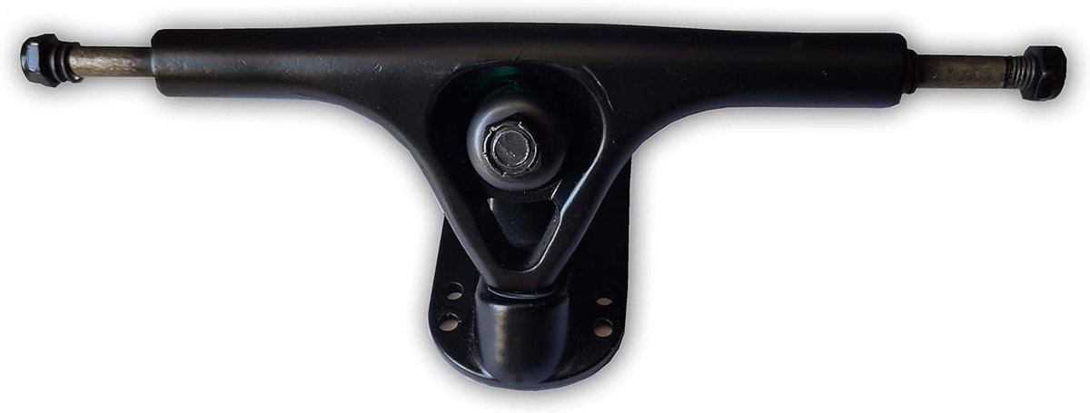 Longboard As - Skateboard Onderdeel - Cruisen Stadsverkeer - Met Rubberen Buffer - Standaard Maat - Zwart Skateonderdeel kopen online