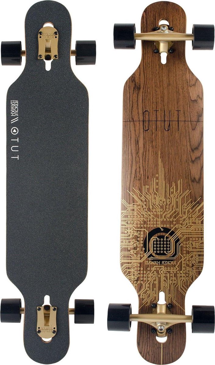longboard compleet cruiser freeride soepel rijden drop through mount 99 cm lengte wit
