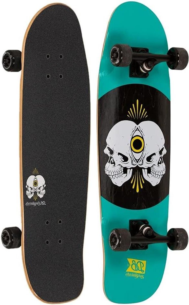 longboard complete street board stad verkennen zachte wielen 31 inch multikleur