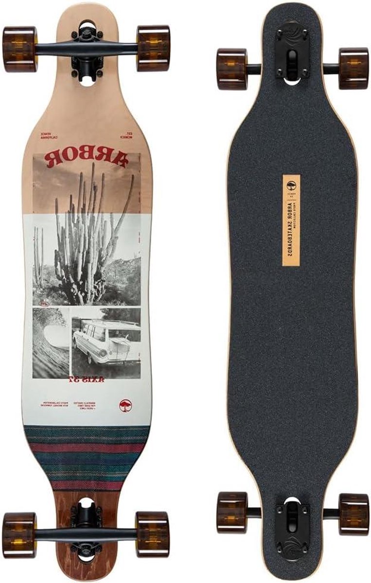Longboard - Cruiser Board - Carven en cruisen - Foto kunst collectie - 37 inch dek - Multi Longboard kopen online