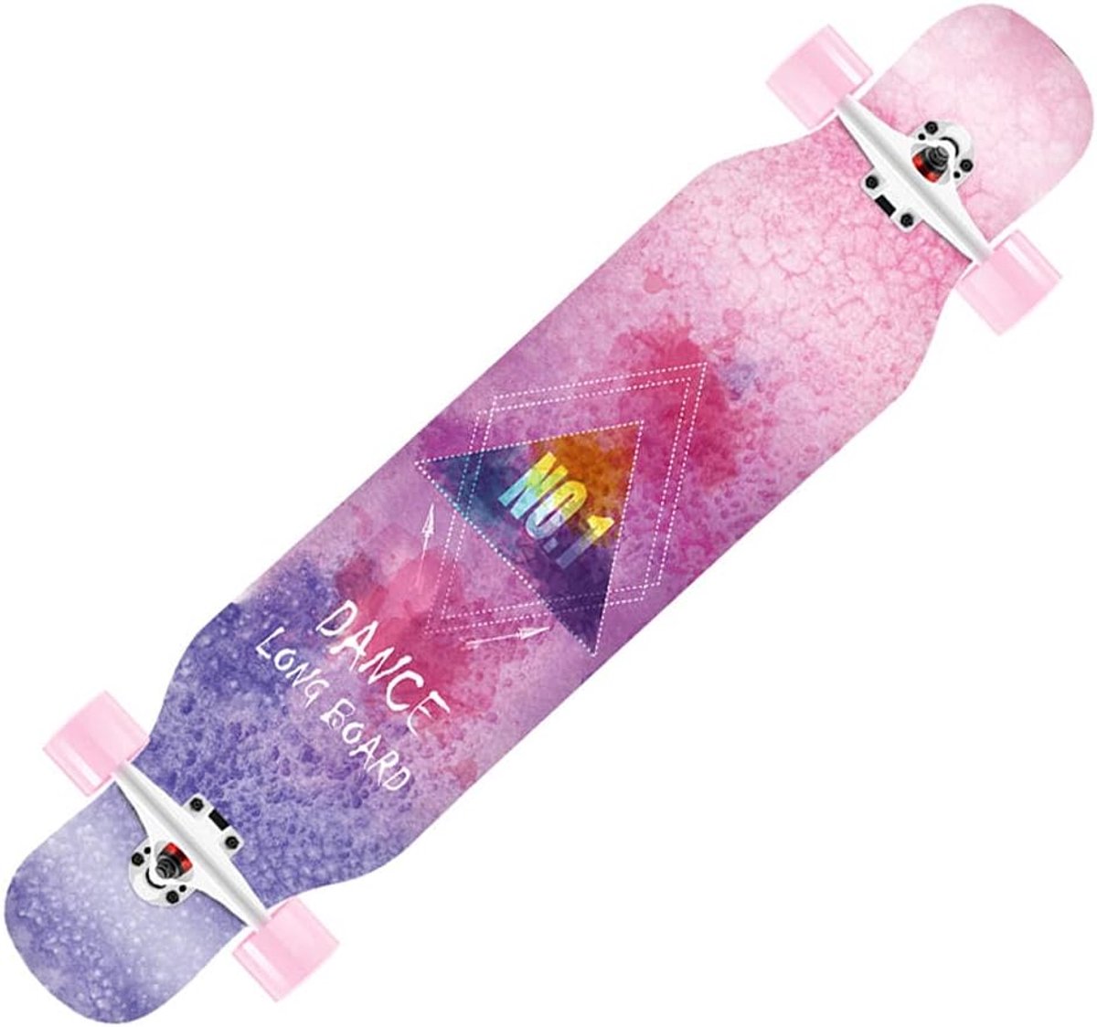 Longboard Skateboard - Compleet Board - Outdoor Cruisen - 8 Lagen Esdoorn - 42 Inch - Natuurlijk Longboard kopen online