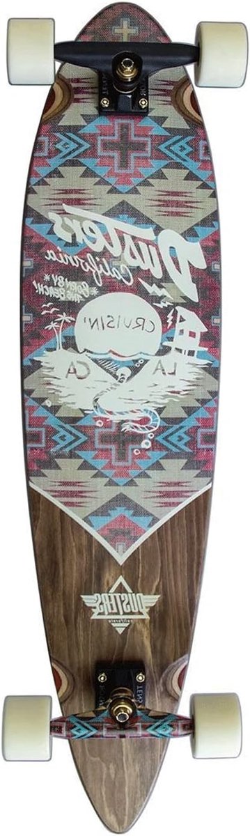 longboard skateboard cruisen door stad 7 laags constructie 37 inch meerkleurig