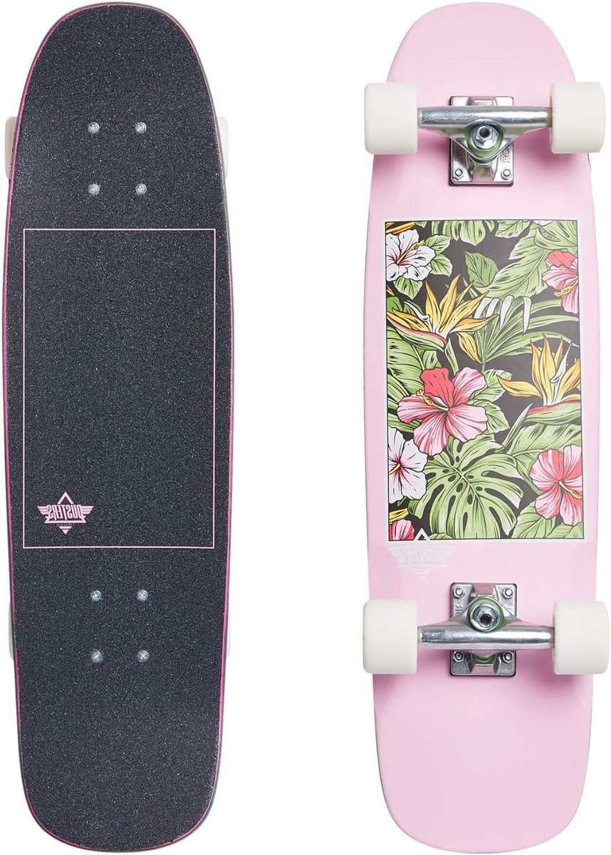Longboard Skateboard - Cruiser Board - Stad Straat Gebruik - Aangepaste Wielputten - 29 Inch - Roze Longboard kopen online