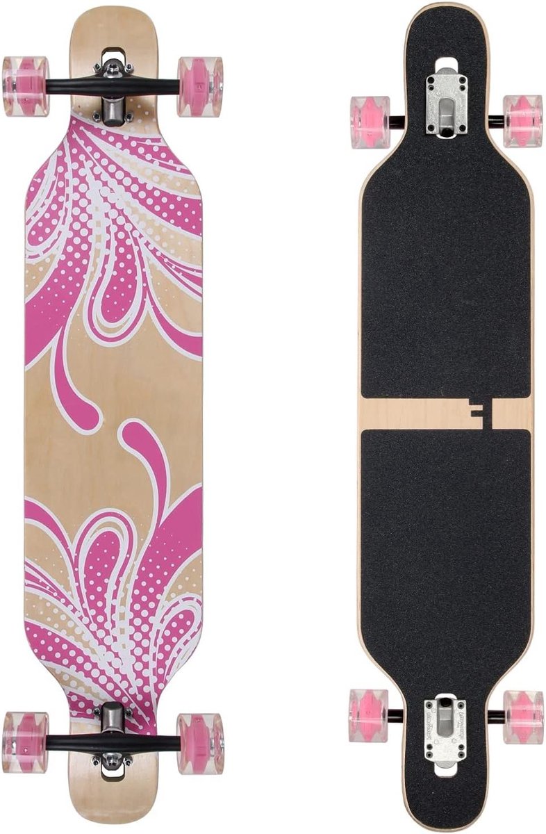 longboard skateboard cruiser cruisen en tricks verstelbare flex 106 cm multicolor