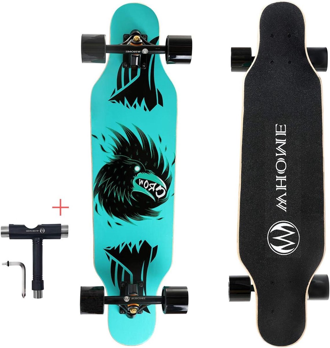 longboard skateboard pro cruiser dansen freeride 8 laags esdoorn dek 787 cm koude kraai