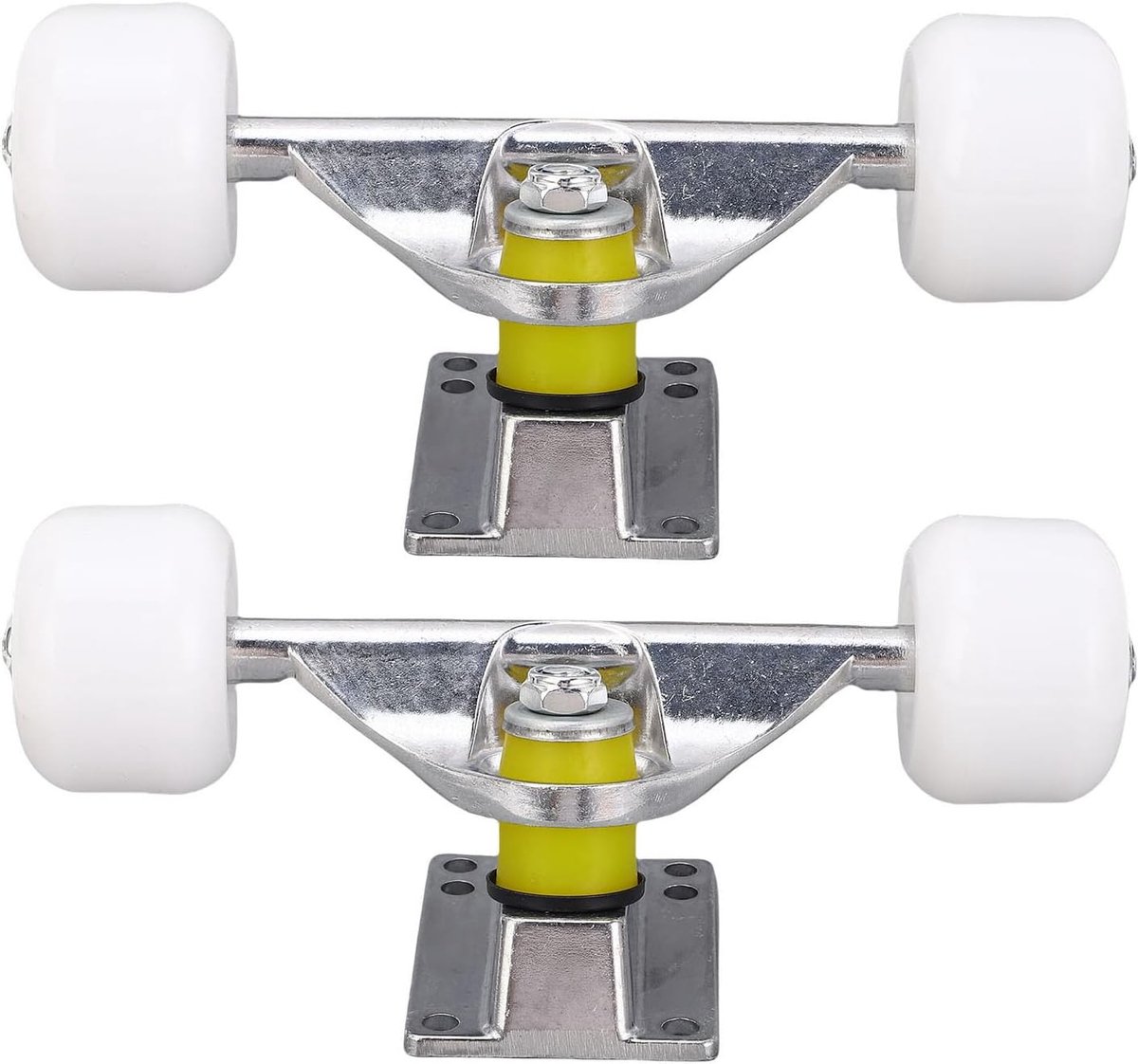 longboard truck set skateboard trucks straat trucs uitvoeren verdikte aluminiumlegering 5 inch zilver