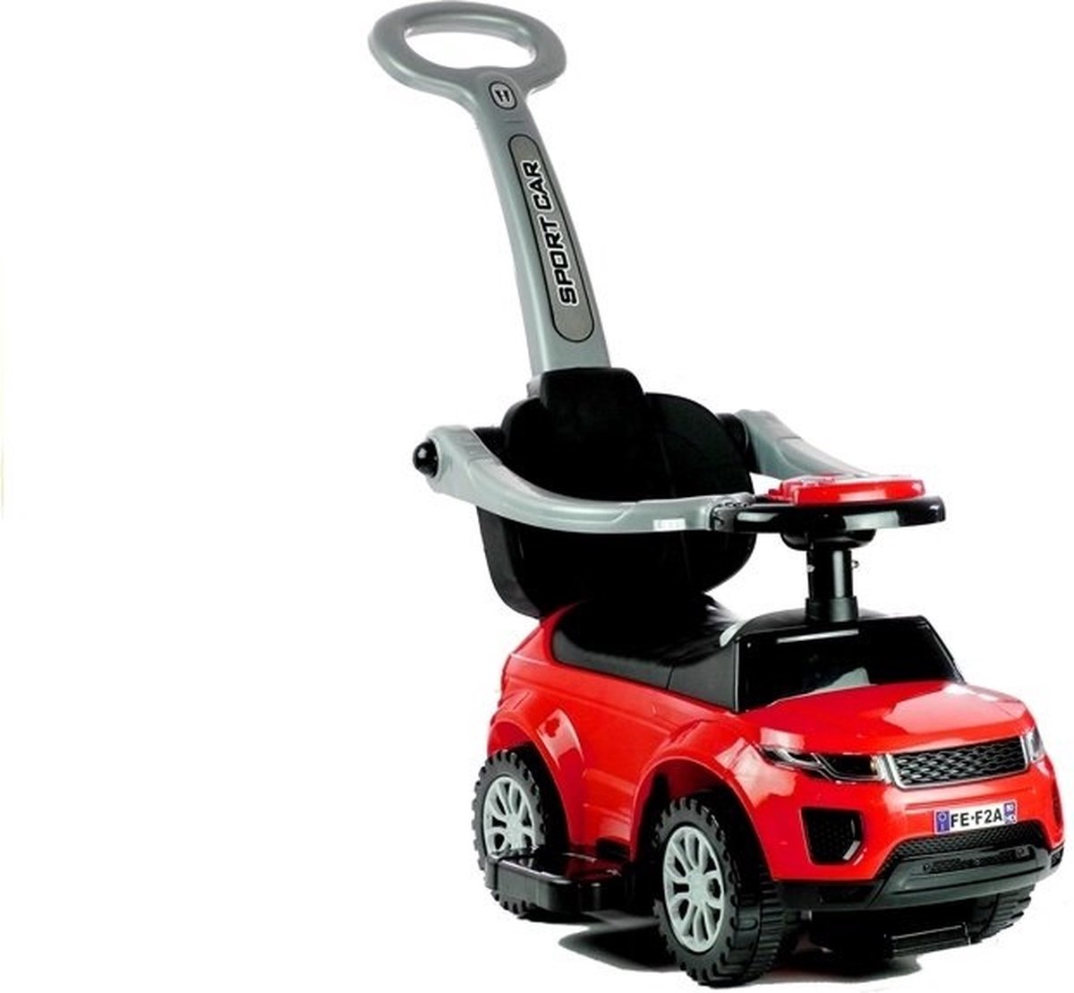 Loopauto - met duwstang - 62x44x85 cm - rood Loopauto kopen online