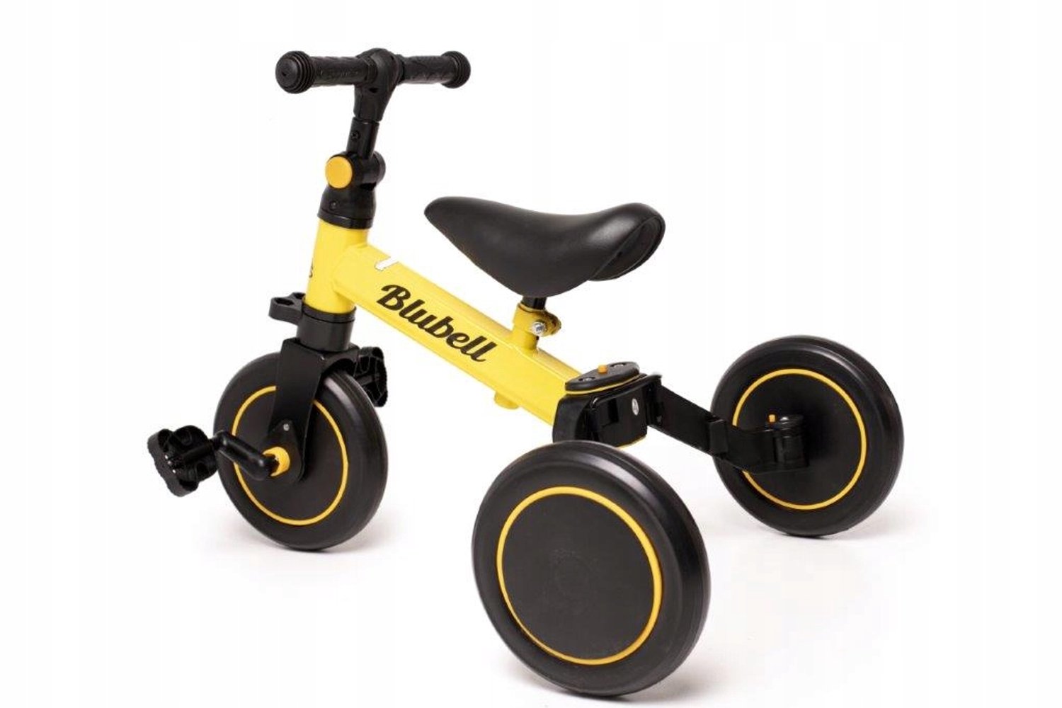 loopfiets 3 wieler 3 in 1 geel model 003