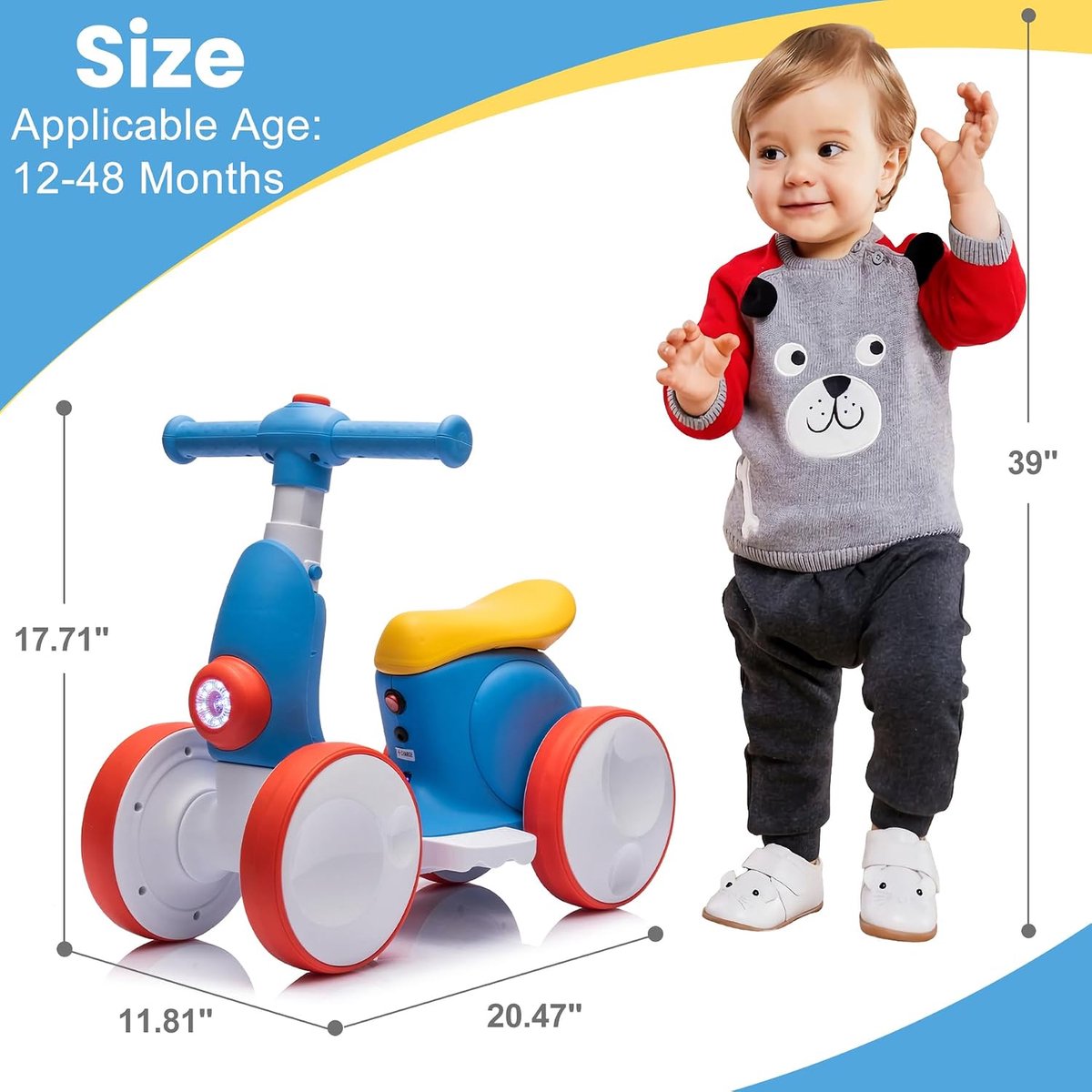 Loopfiets voor kinderen rood-blauw Loopfiets kopen online