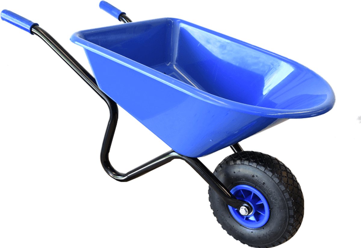 meuwissen agro kinderkruiwagen speelgoedkruiwagen metalen frame kunststof bak nml wiel blauw