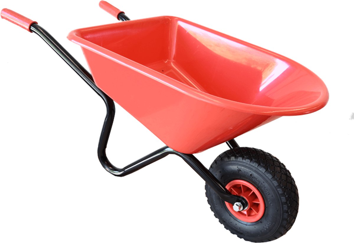 meuwissen agro kinderkruiwagen speelgoedkruiwagen metalen frame kunststof bak nml wiel rood