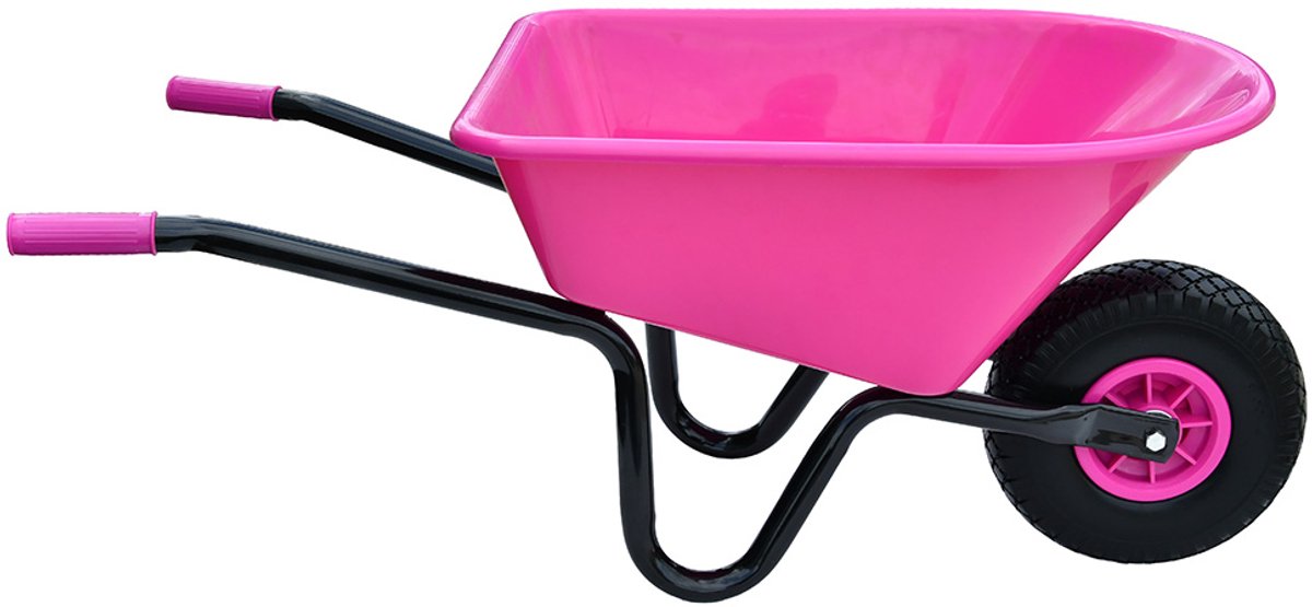 Meuwissen Agro Kinderkruiwagen - Speelgoedkruiwagen - Metalen frame - Kunststof bak - NML wiel - Roze Speelgoedkruiwagen kopen online