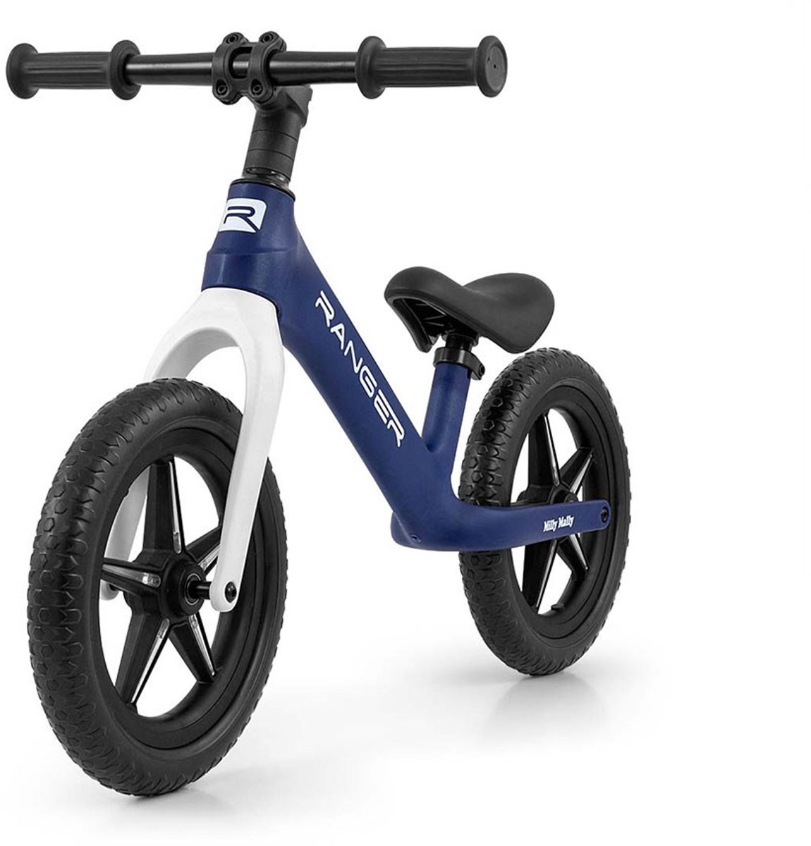 Milly Mally Ranger Flash loopfiets 12 inch blauw - Kinderfiets Loopfiets kopen online