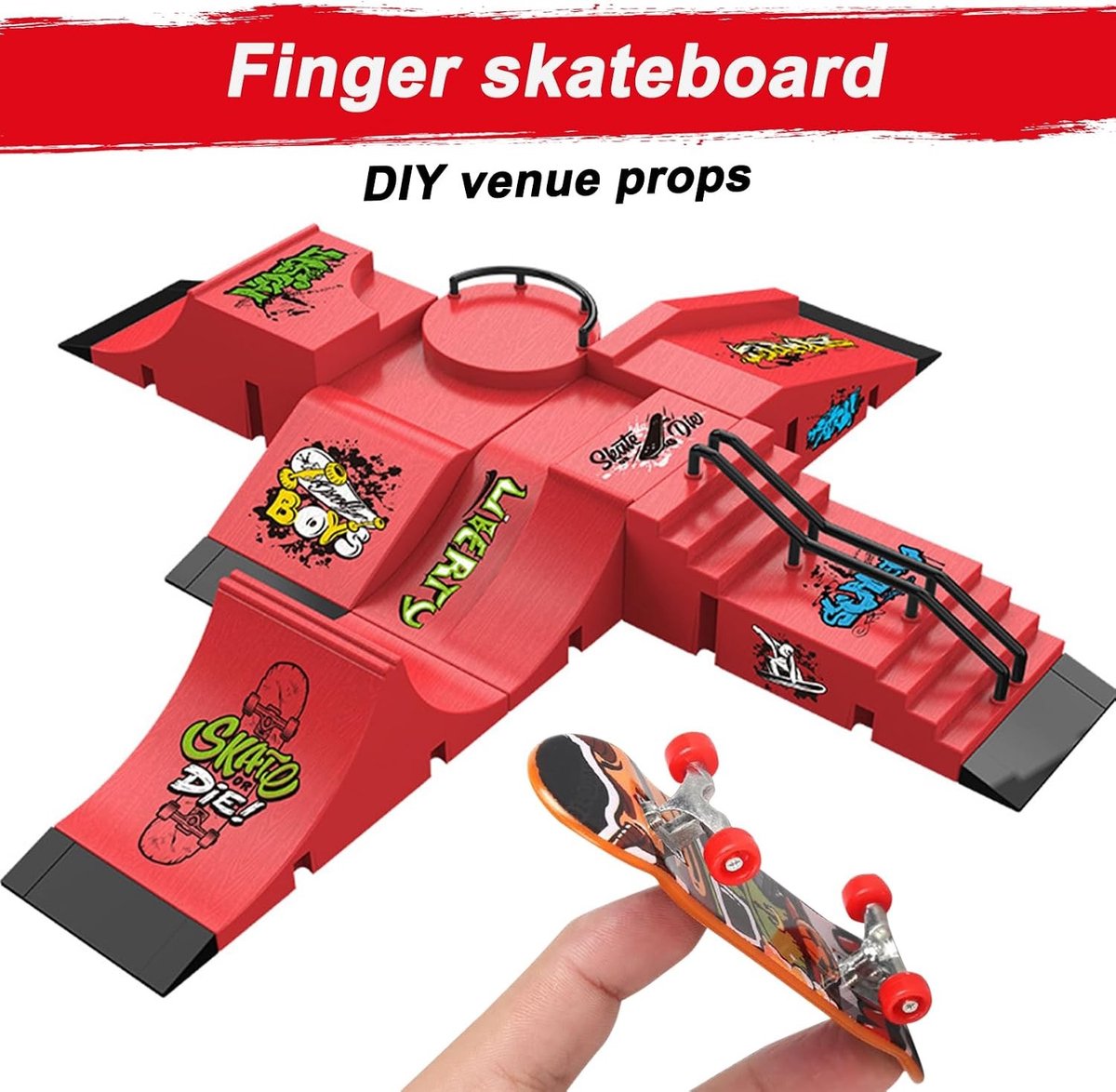 mini fingerboard set met skateboard en ramp ideale accessoires voor sporttraining en tricks