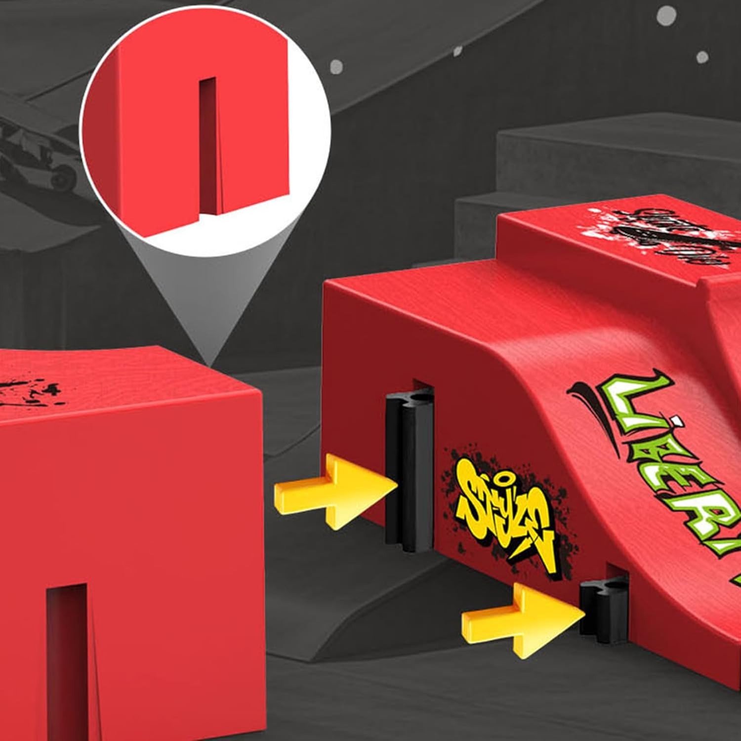 mini fingerboard skateboard ramp set met vinger skateboard en reserve onderdelen voor sporttraining en behendigheidsoefeningen