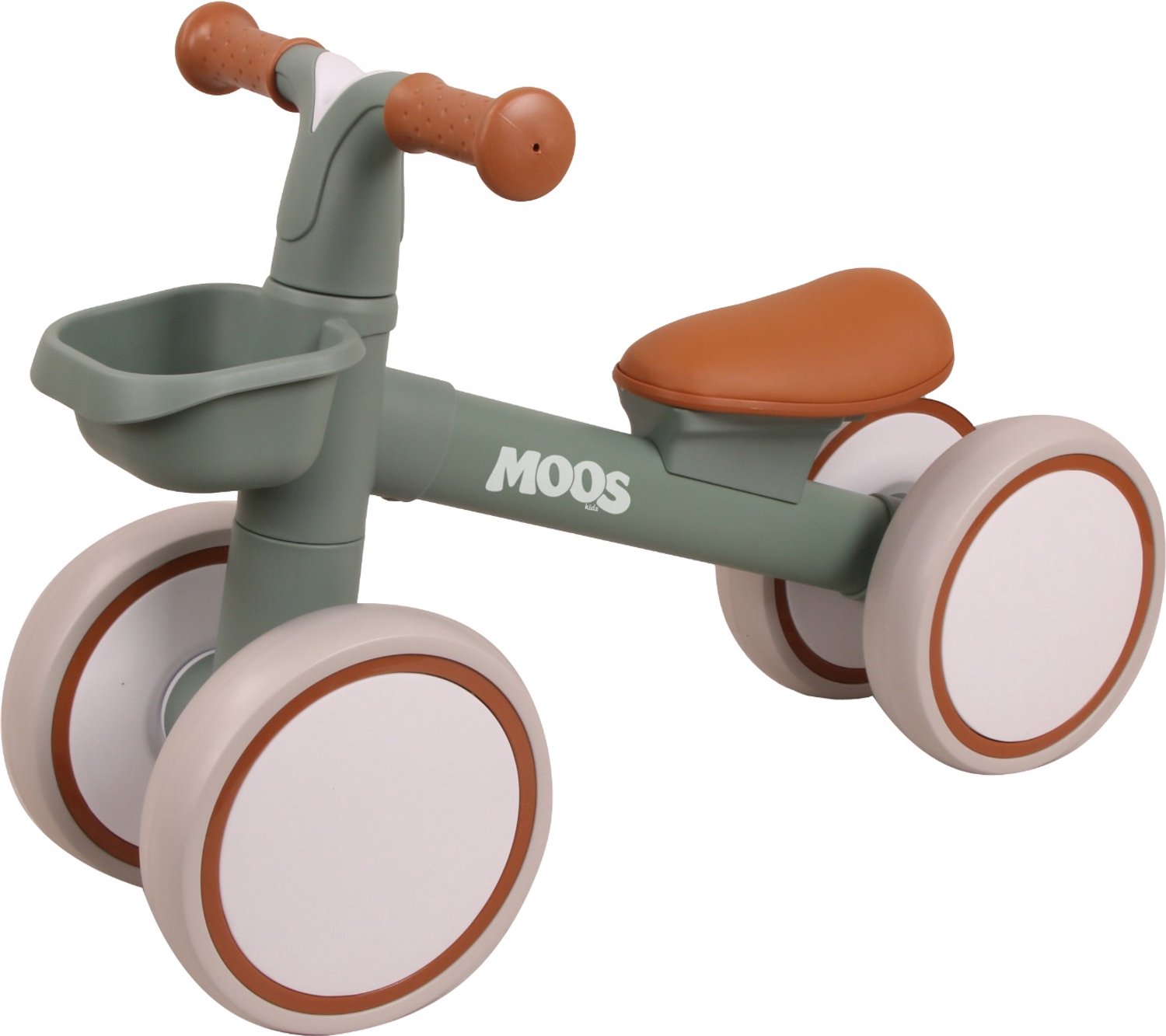 Mooskids Macie Stonegreen Loopfiets met Mandje Loopfiets kopen online