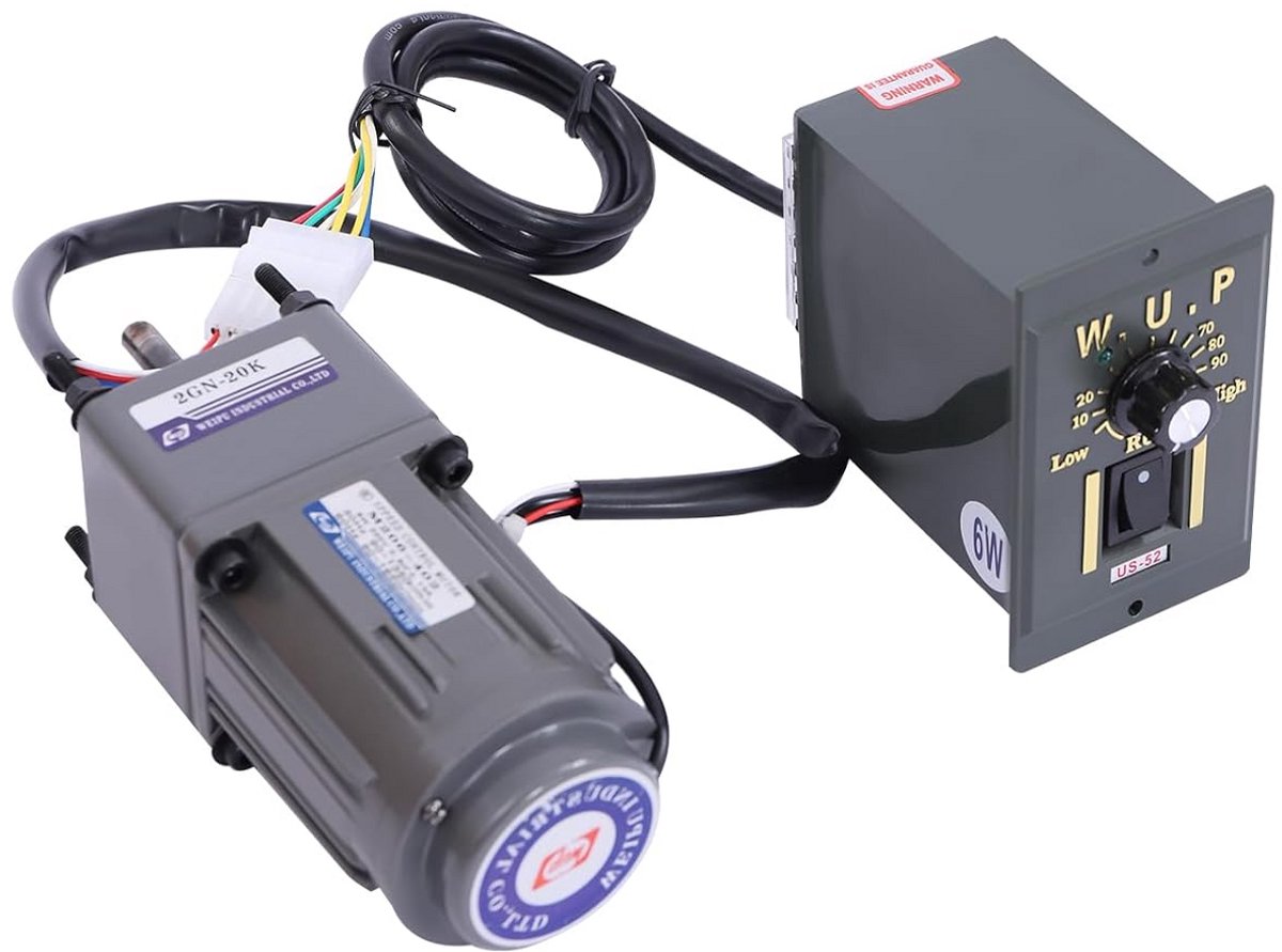 motor met regelaar traploze snelheid industri le toepassing koperen spoel aluminium 6w 1400rpm grijs groen