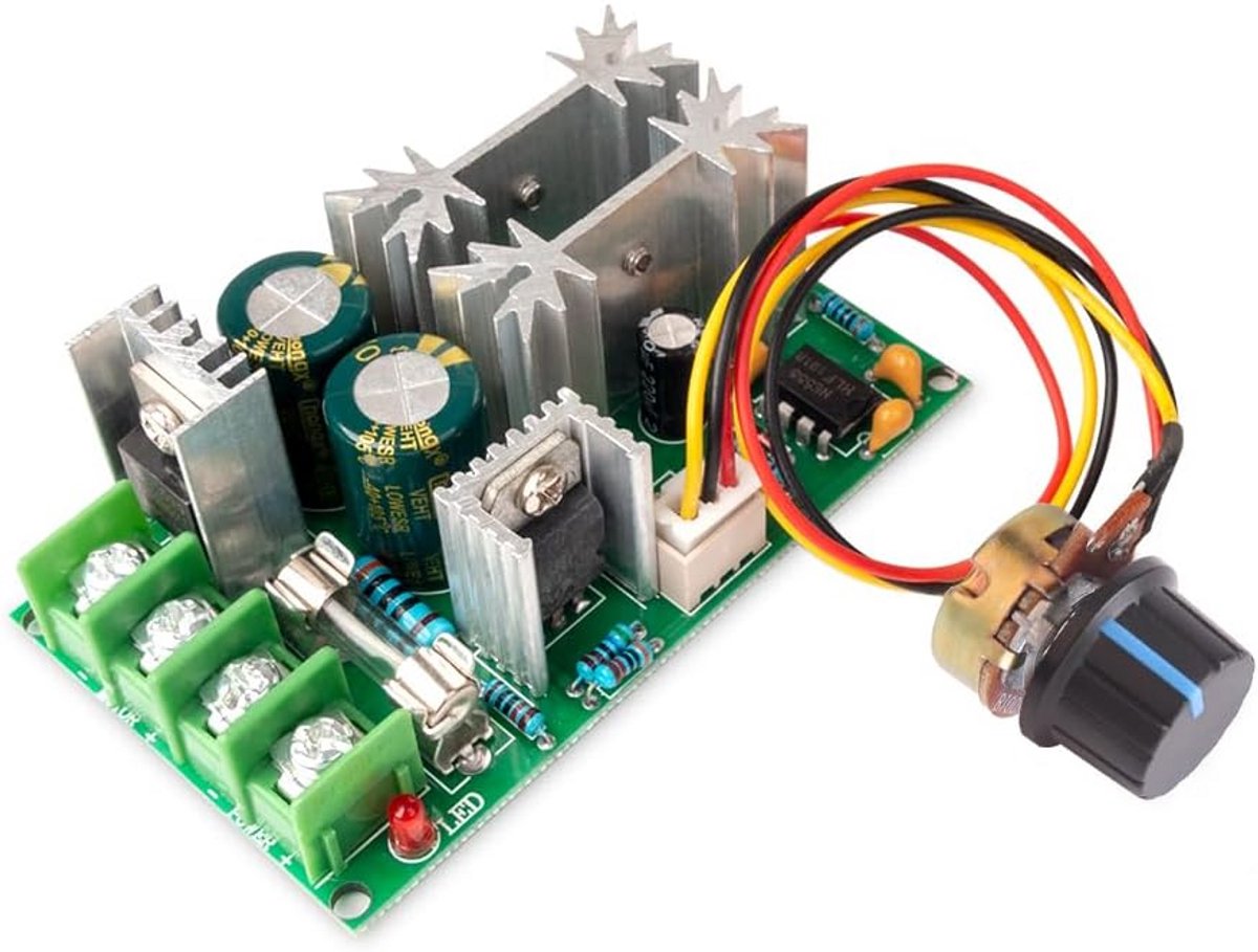 motortoerentalregelaar dc 12v 24v 36v 48v 20a snelheidsregelaar pwm motor elektrische spanningsregelaar 2
