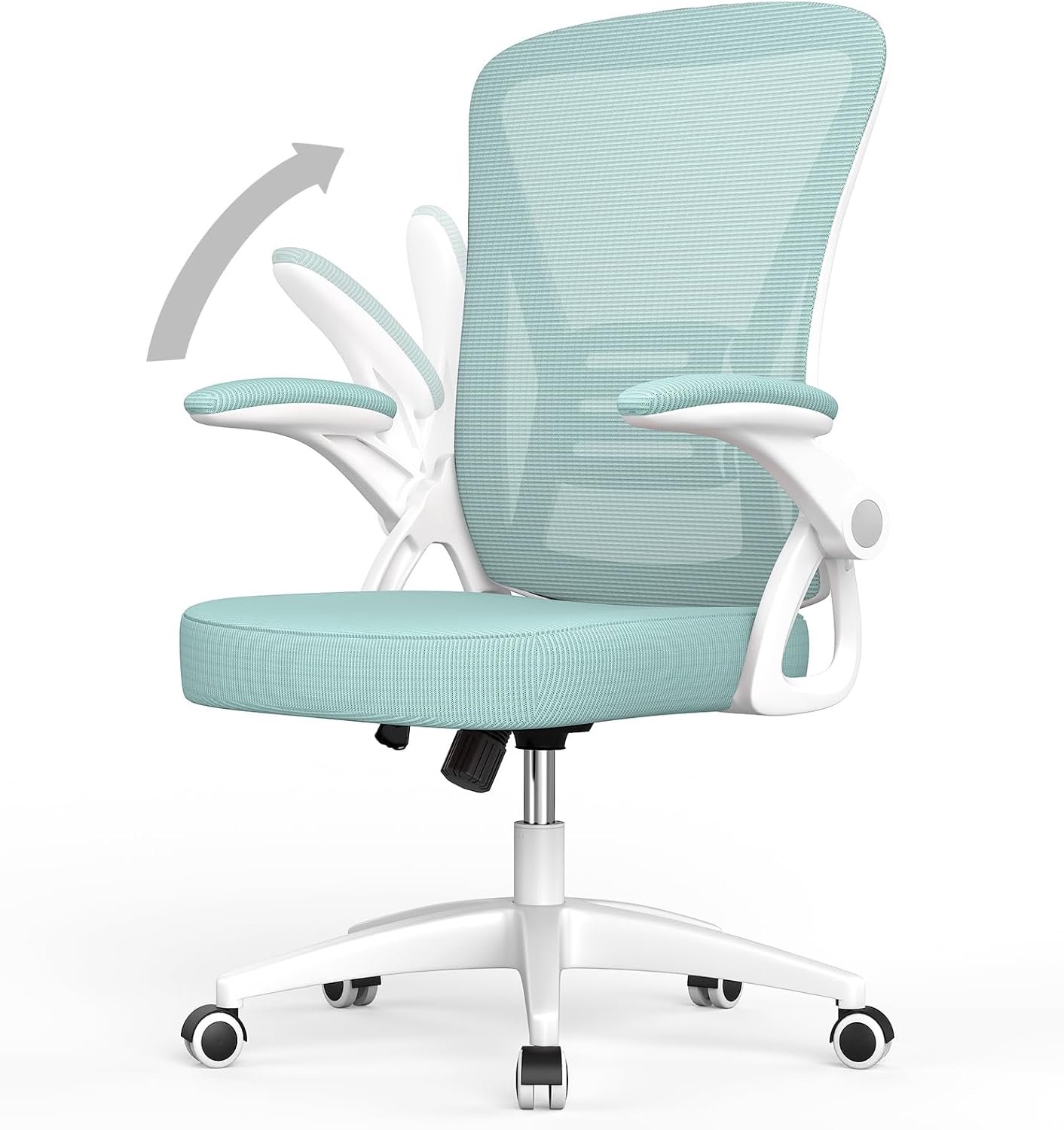 Naspaluro Bureaustoel Ergonomisch, Mesh Draaistoel met Lendensteun, Groen Trapauto kopen online