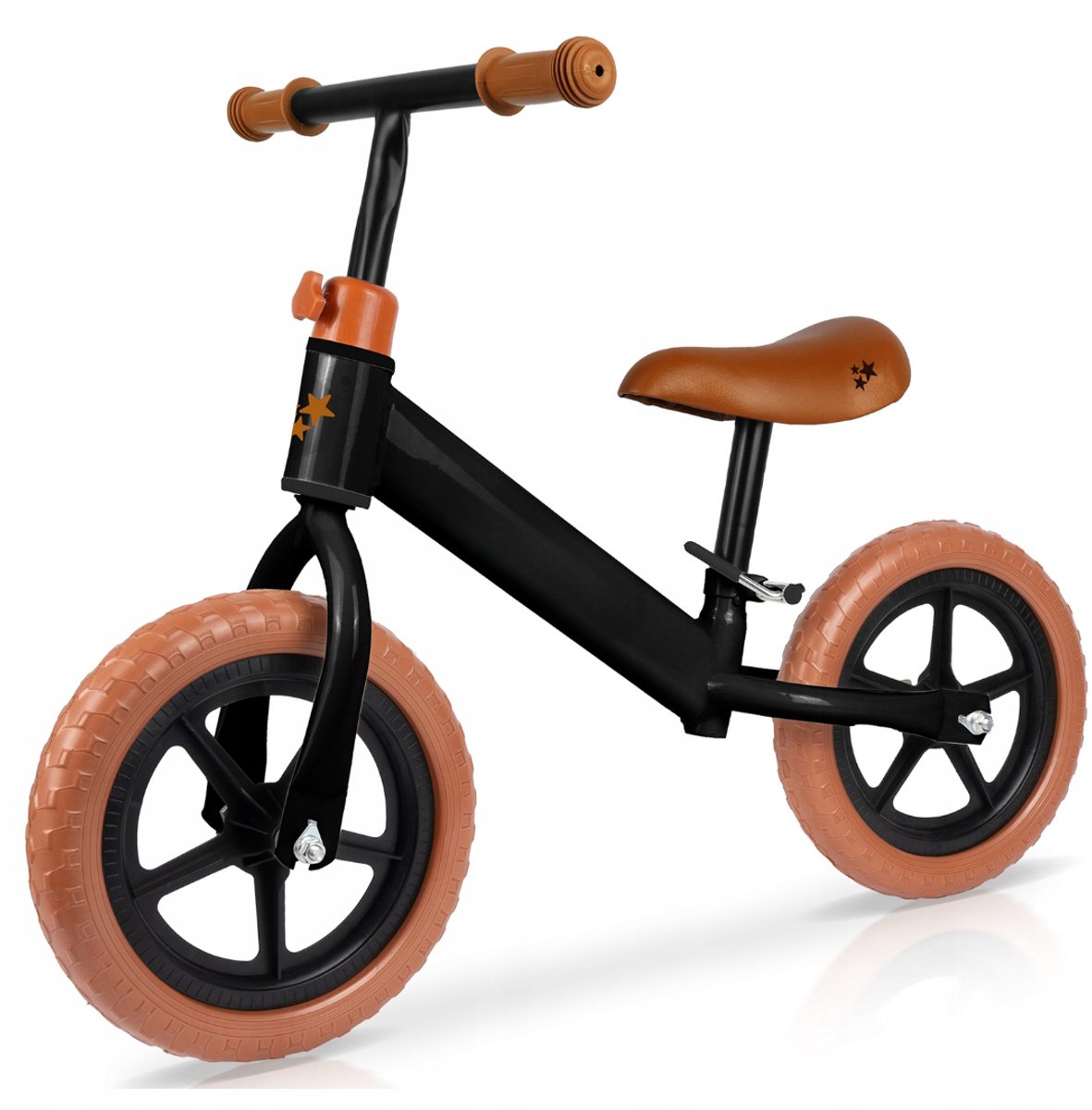 Playos® - Balansfiets - Zwart / Bruin - vanaf 2 jaar - tot 35 kg - Verstelbare Hoogte - Lichtgewicht - Foam Wielen - Antislip - Loopfiets - Balanceren - Balansfiets Loopfiets kopen online