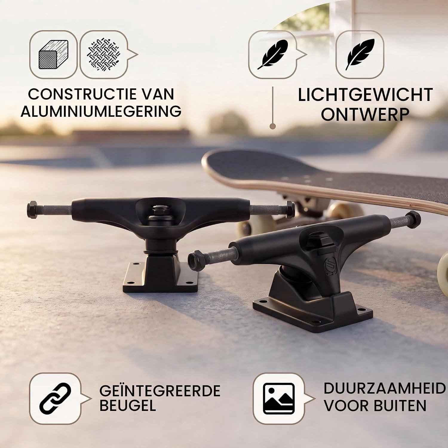 professionele skateboardbrug beugels voor 4 wiel longboard en skateboard belt drive 2 stuks van aluminium