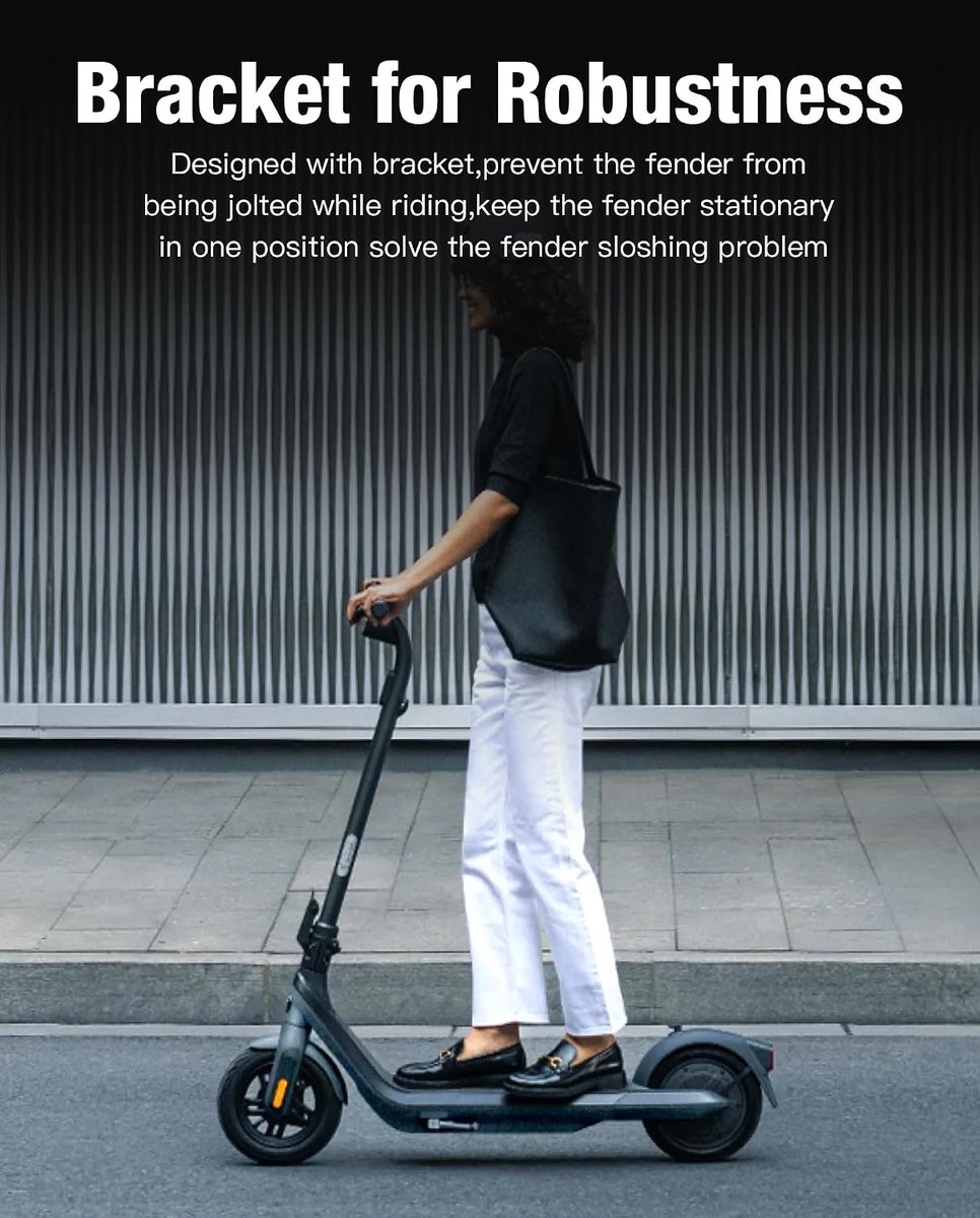 rear fender mounting with hook and integrated rear light compatible with segway ninebot e2 pro e2 prod kickscooter shopvlot