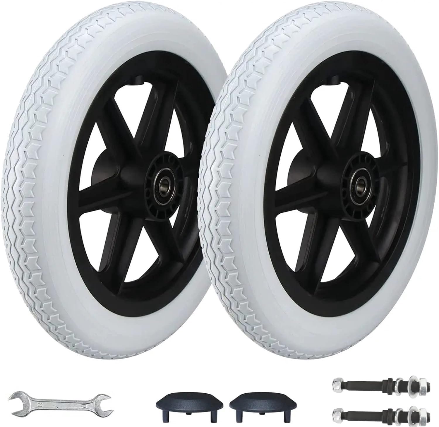 rear wheels for wheelchair 12 inch 12 1 2 x 2 1 4 replacement wheels gray solid tire rear wheel accessories for shopvlot