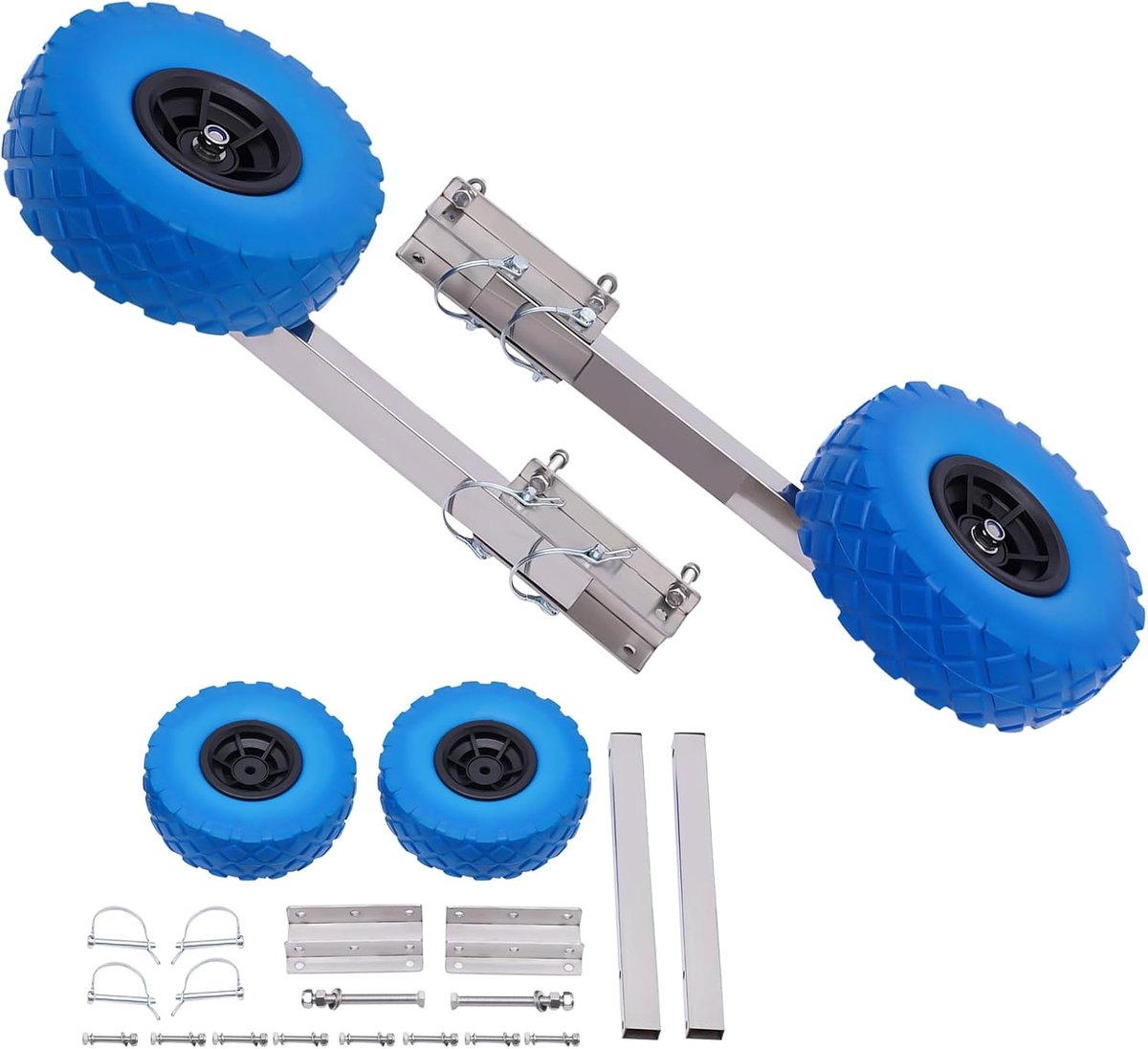 rear wheels slip rearer rubber boat stainless steel rubber boat accessories skid truck rubber boat bracket shopvlot