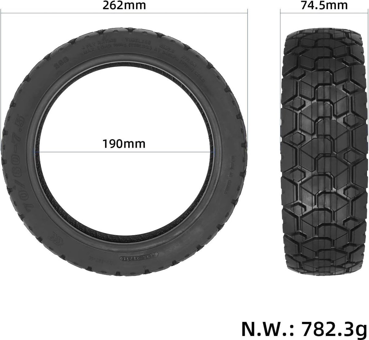 replacement tyres for segway ninebot zt3 zt3 pro electric scooter 11 inch tubeless inner tubes without tube front shopvlot