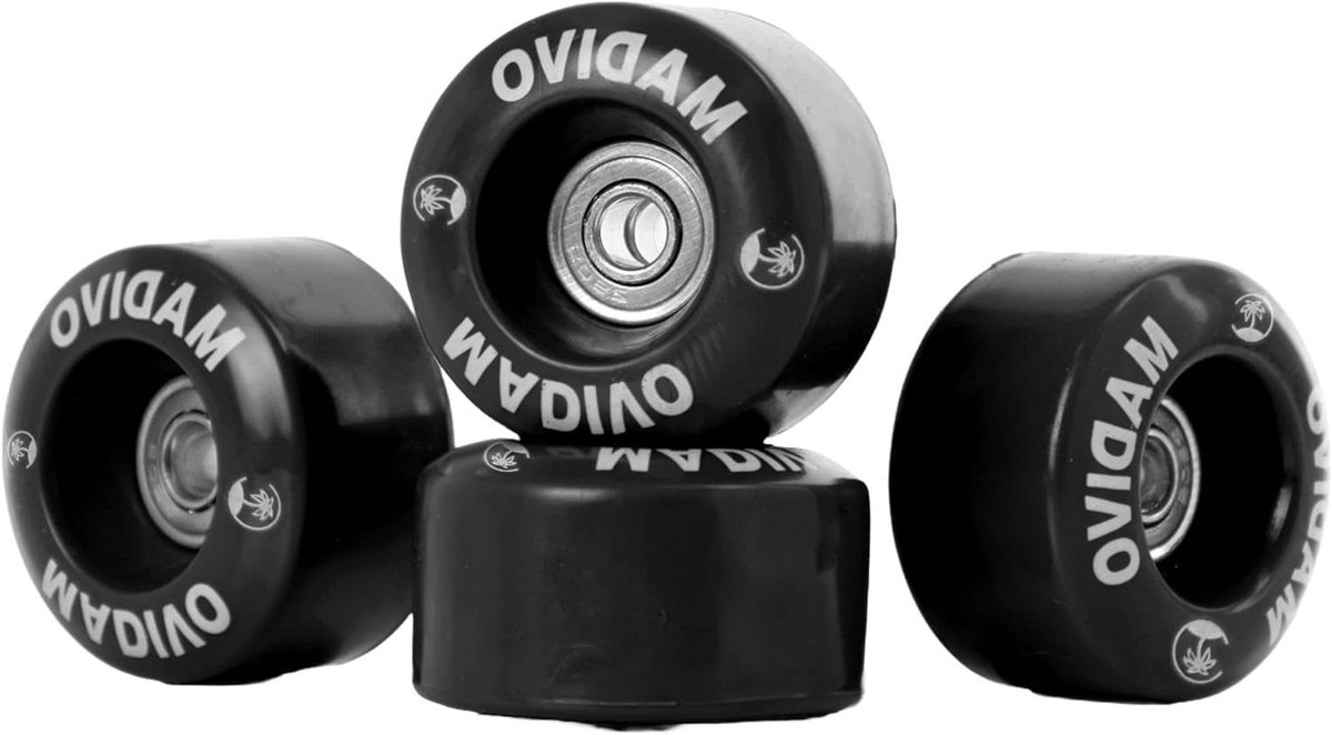 reservewielen rolschaatsen wielen set buiten rijden met kogellagers 54 mm 82a zwart