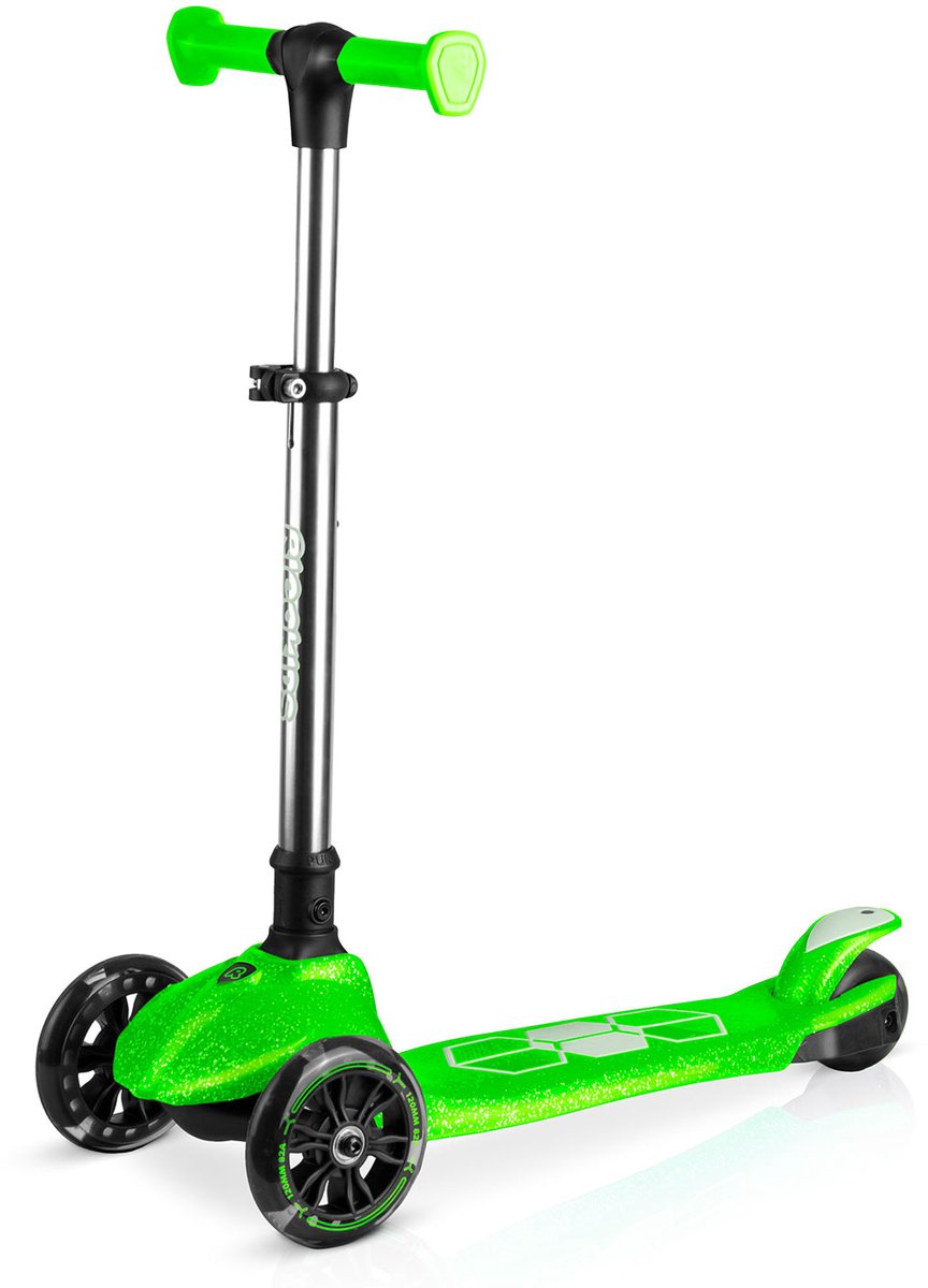 Ricokids Jelly - Driewieler Kinderstep - Groen - LED Verlichting - Verstelbaar Stuur Step kopen online