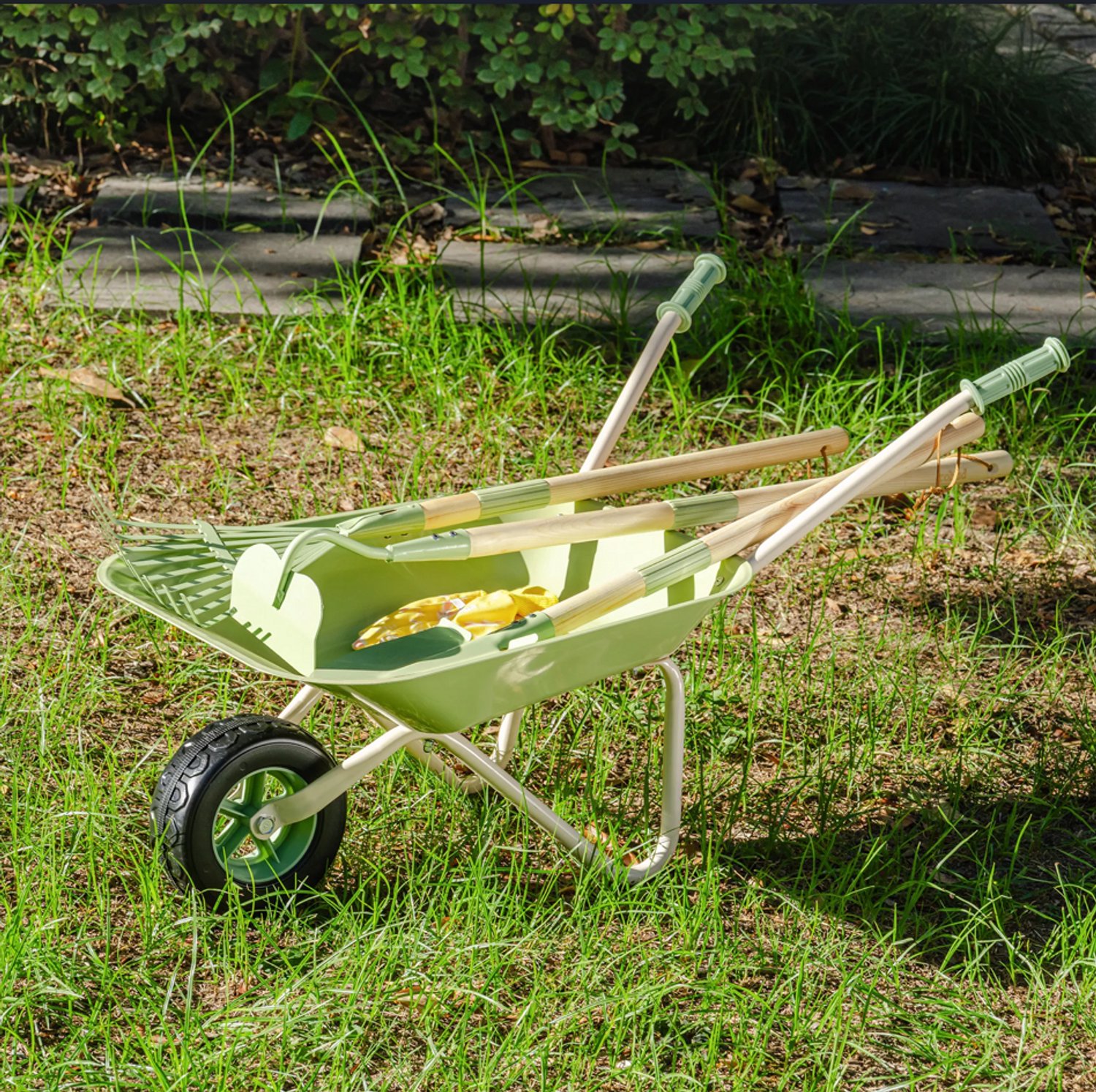 ROBUD Houten Speelgoedkruiwagen Set voor kinderen - stevige kinderkruiwagen voor buitenspel Speelgoedkruiwagen kopen online