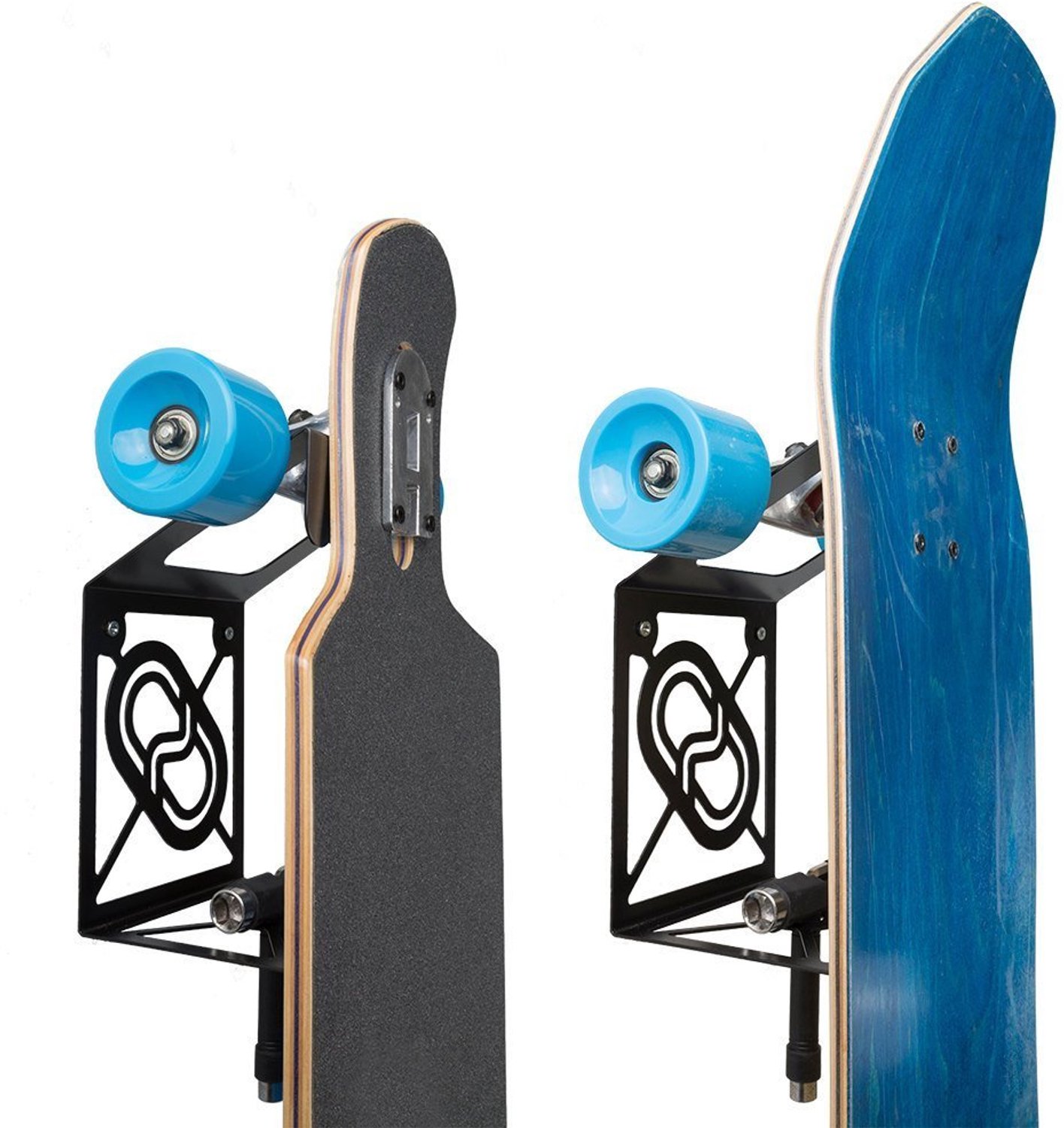robuuste longboard wandhouder van staal