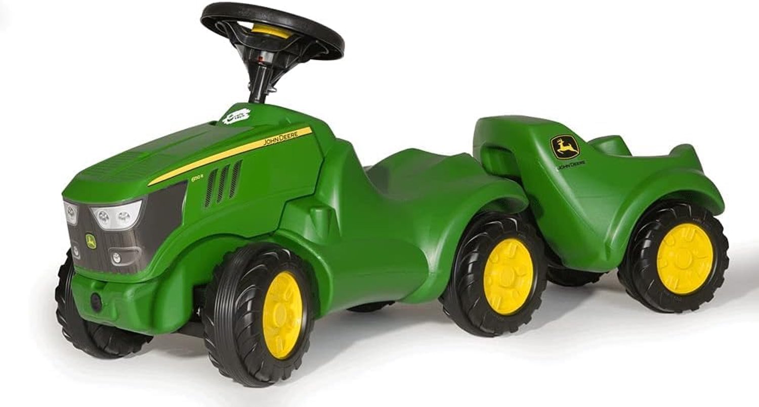 Rolly Toys MiniTrac John Deere 6150R Met Aanhanger Traptractor kopen online