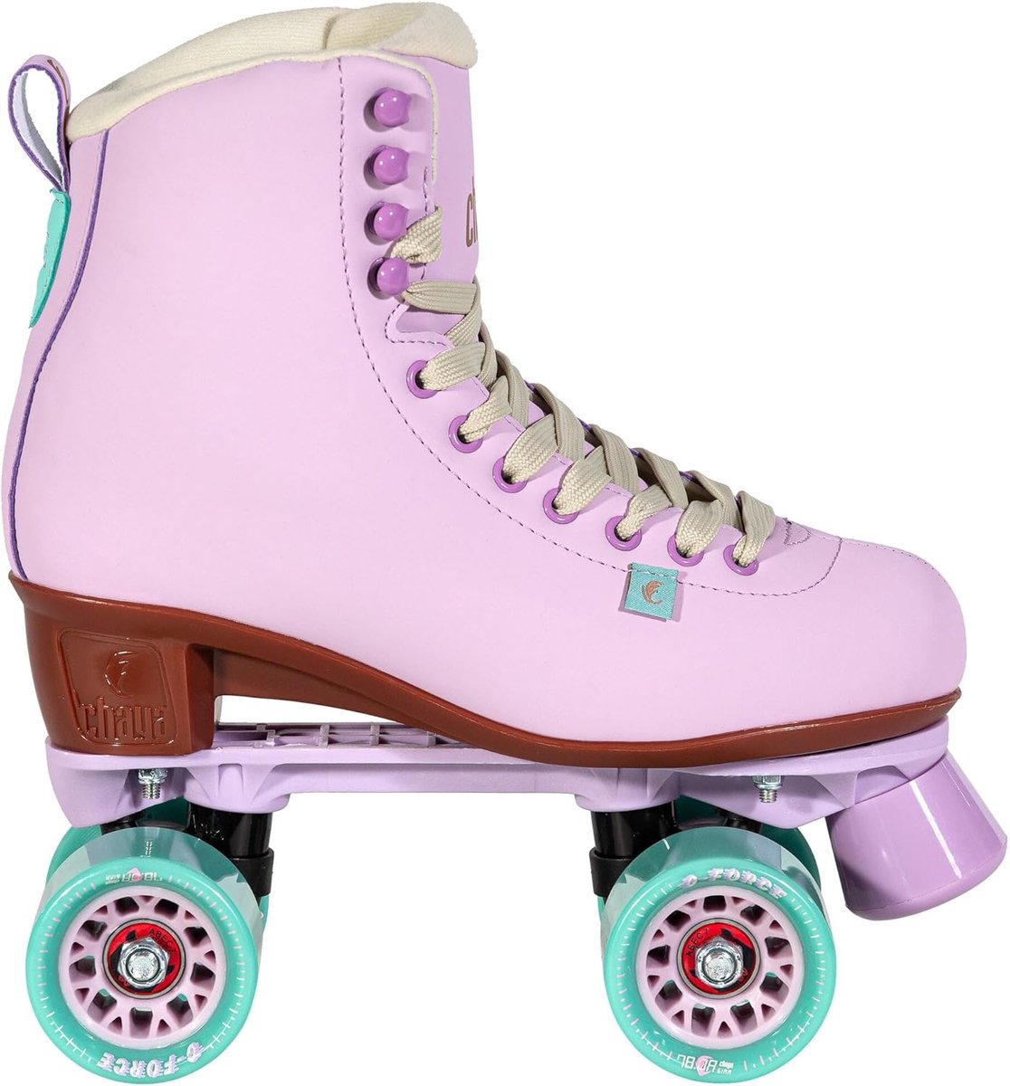 Rolschaatsen - Retro skates - Stijlvol skaten - Veganistische materialen - 61mm wielen - Lavendel Rolschaatsen kopen online