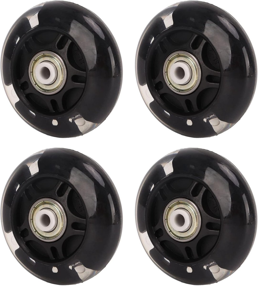 Rolsschaatswielen - Reserveonderdelen - Veilig Skaten - Ultra stil ontwerp - 69 mm 4 stuks - Zwart Skateonderdeel kopen online