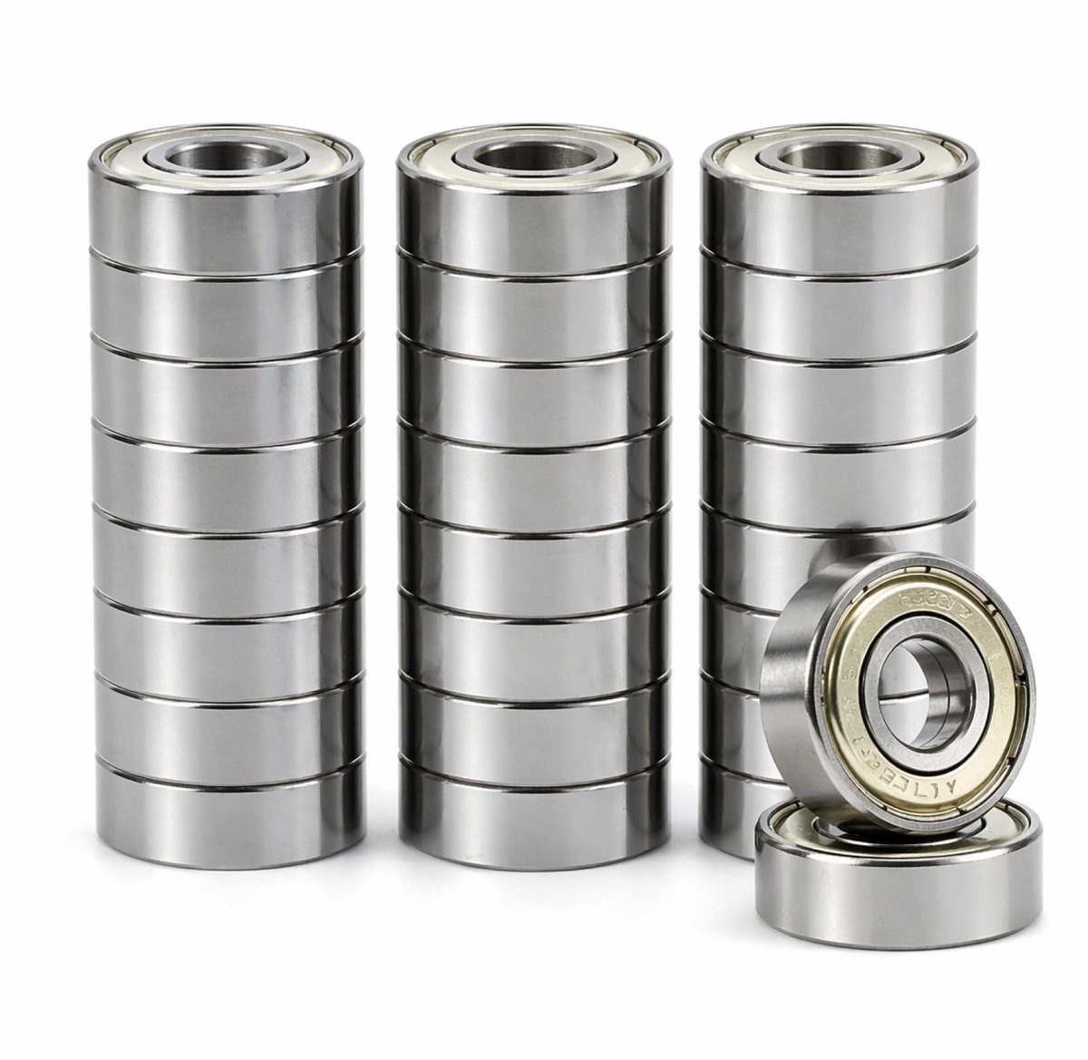 rowglow 20 stuks 608zz kogellagers voor skateboards rollers inline skates longboard 608 zz kogellagers metaal shopvlot