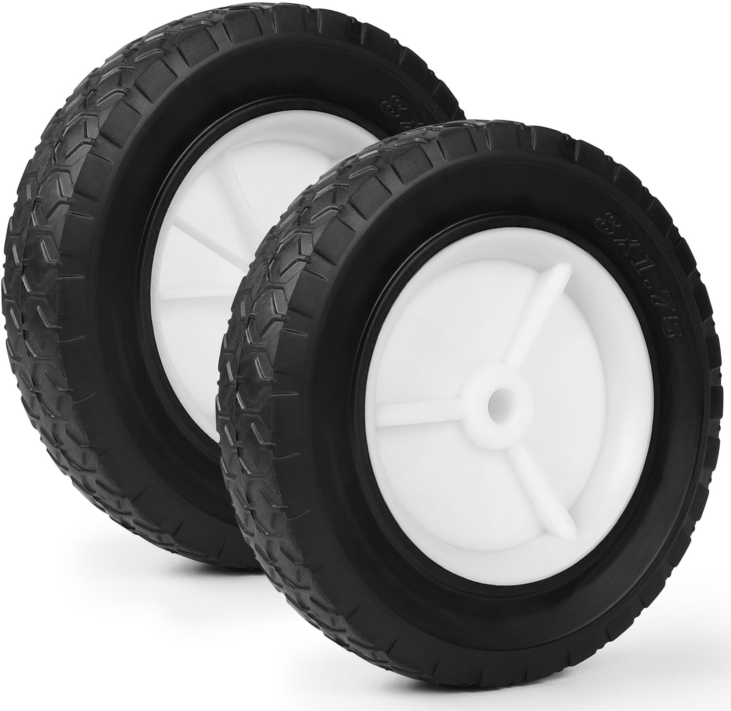 rubber wielen voor tuinmachines 2 stuks 200mm
