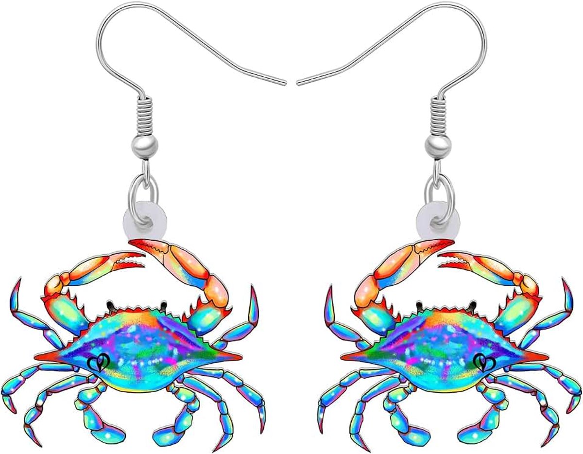 schattige zeekrab oorbellen charmante bengelen hawa zeedieren lichtgewicht sieraden voor dames strandliefhebbers feestgeschenken