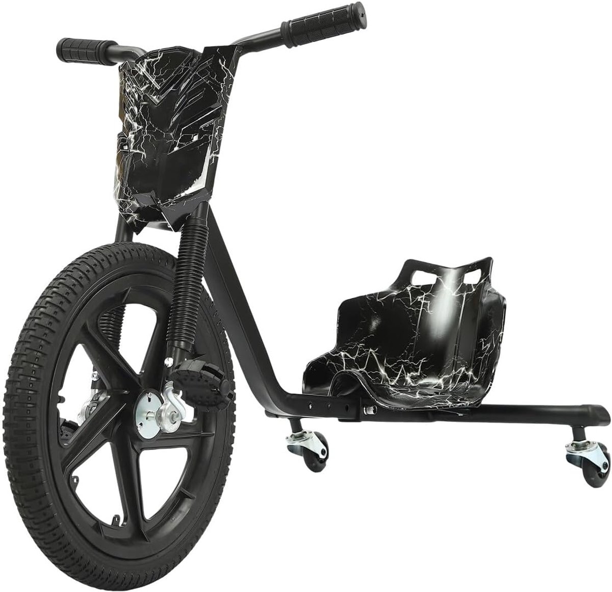 scooter drifter driewieler trike voor kinderen kinderfiets met pedalen driftscooter driewieler met achterlicht oprijbaar speelgoed gokart 3 wiel fiets 360 graden
