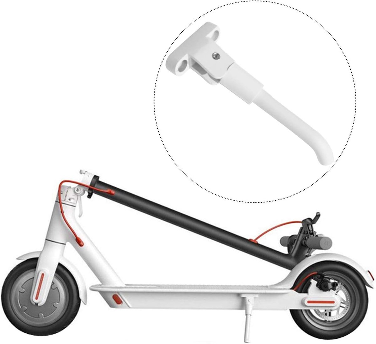 scooter kickstand parking stand replacement part accessories compatible with xiaomi xiao mi mijia m365 electric scooter shopvlot