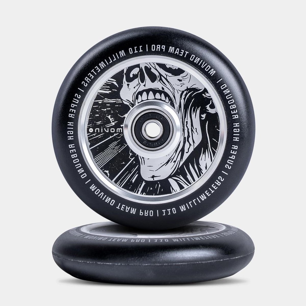 scooter wielen vervangende wielen freestyle tricks super high rebound 110mm diameter skeleton zwart