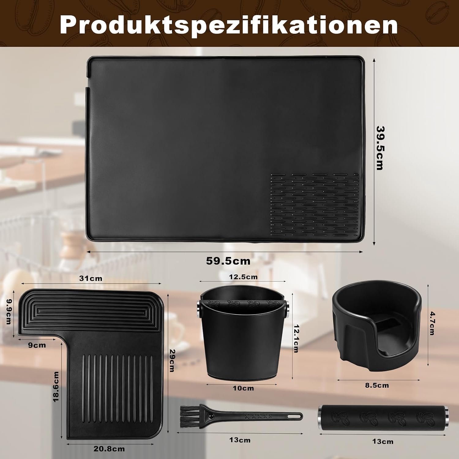 set met klopbak en siliconen matten