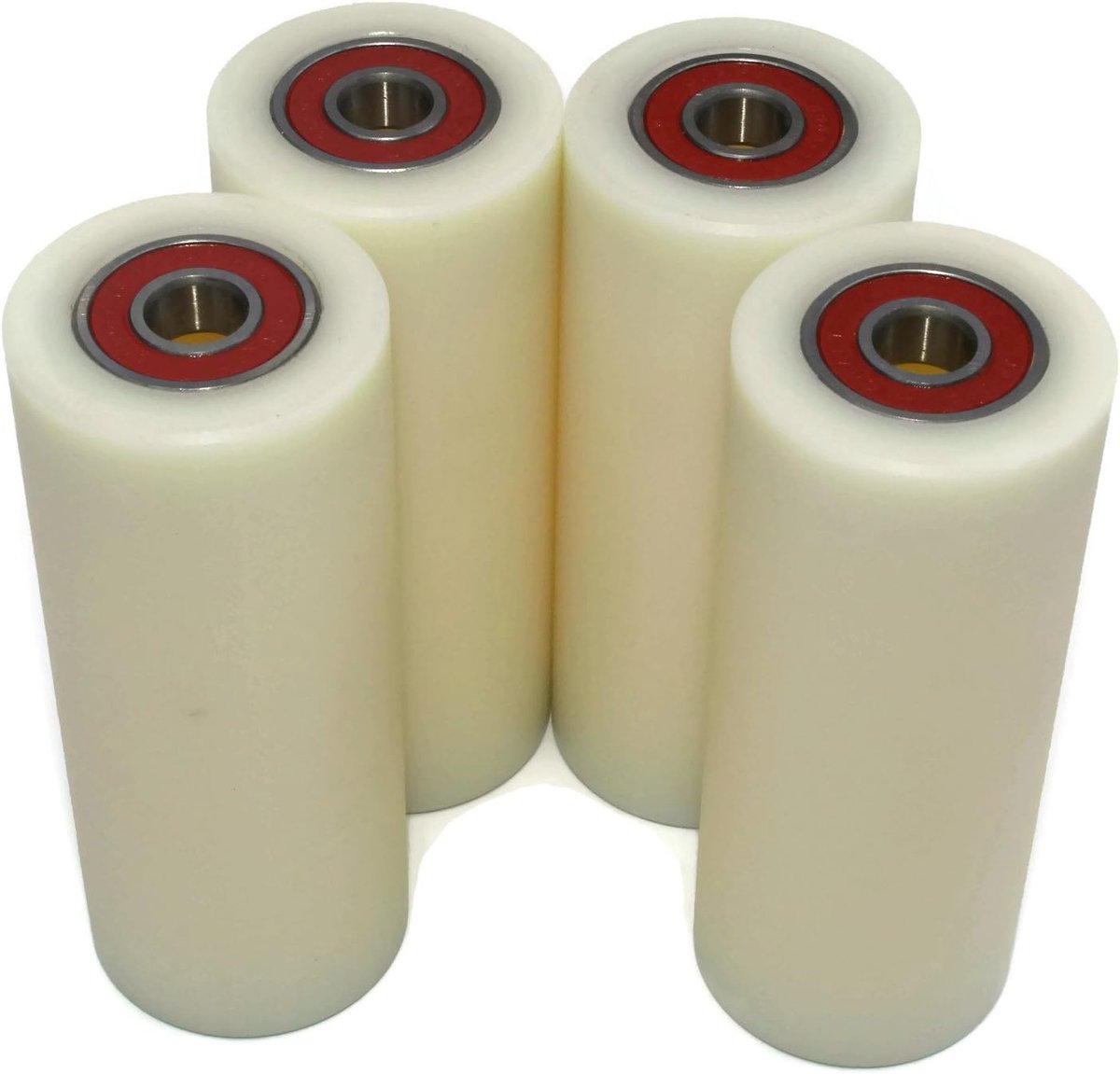 set of 4 wheels with ball bearings nylon and polyamide wheels for pallet trucks lift truck wheels 40 100 10 shopvlot