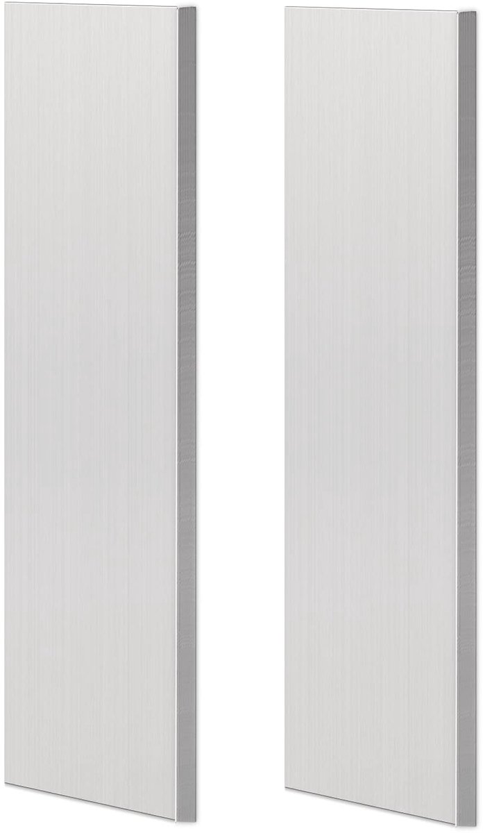 set van 2 vierkante aluminium platen 3mm dik 5cm breed 30cm lang ideaal voor knutselen en constructie met beschermfolie
