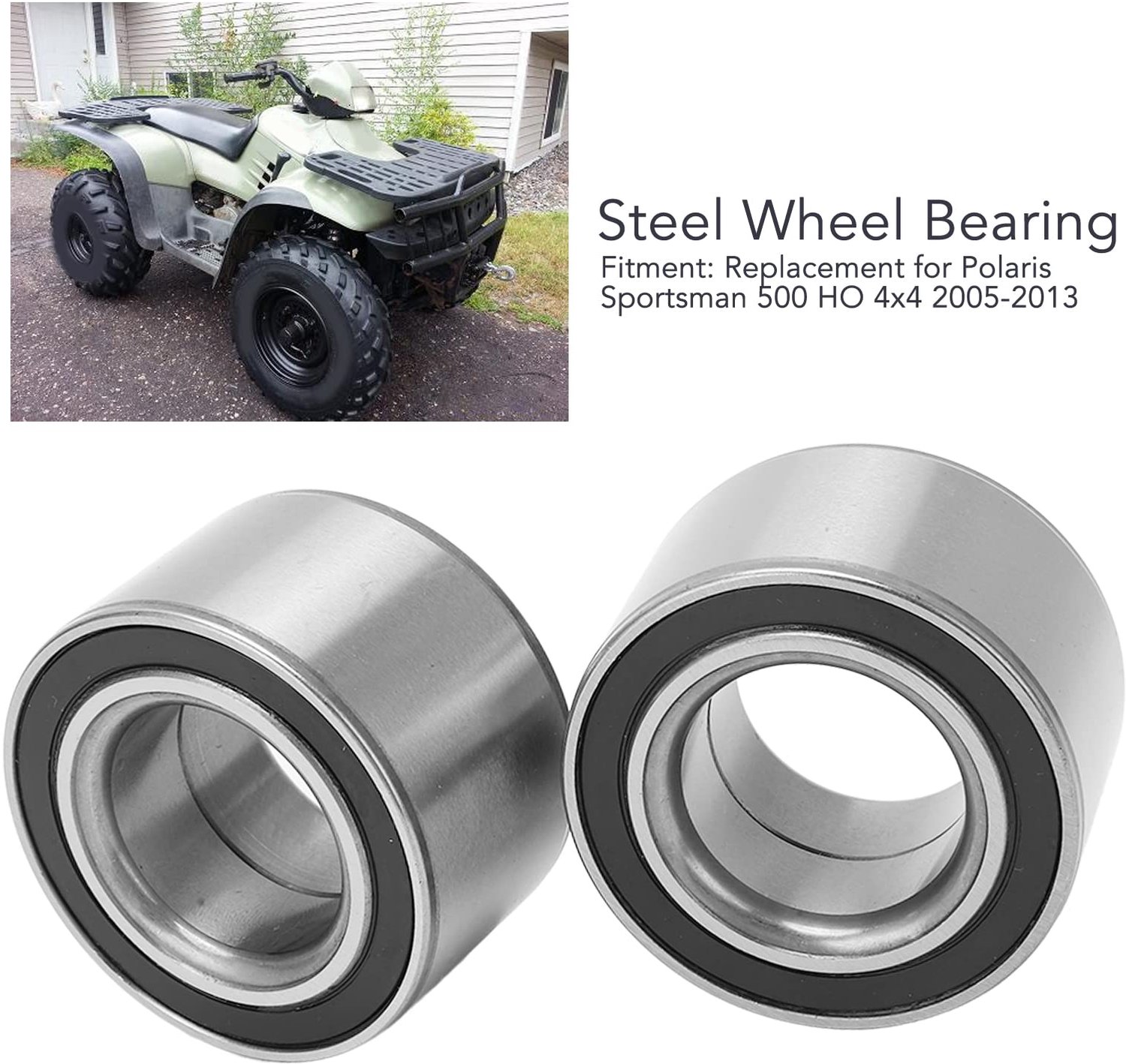 set van 2 voorwiellagers voor sportsman 500 ho 4x4