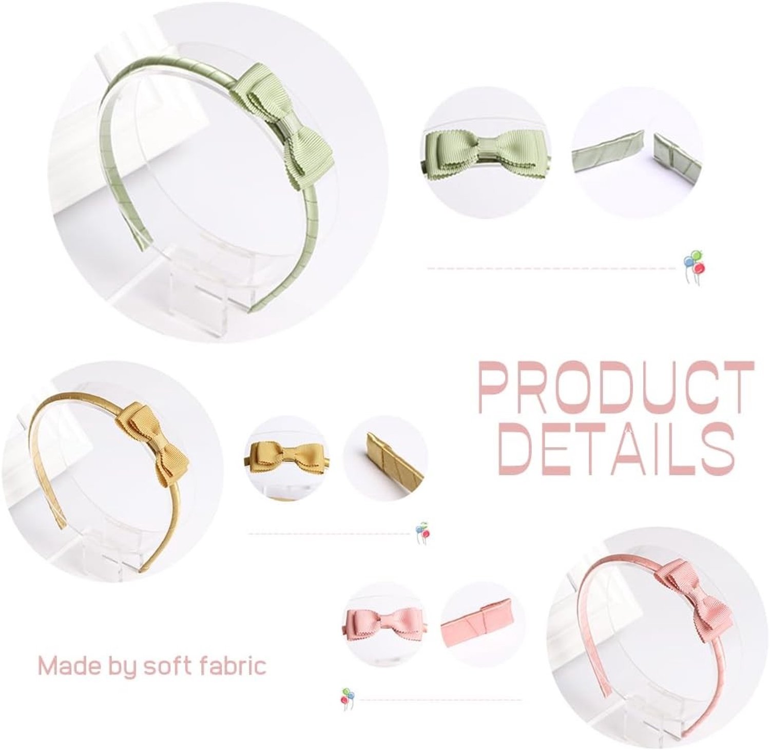set van 3 zijde haarbanden voor meisjes met strik perfect voor kinderen en feestjes comfortabel en stijlvol