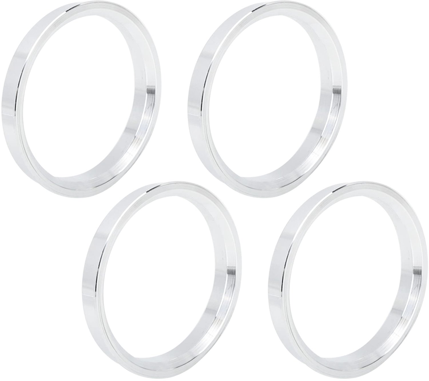 set van 4 aluminium centreringsringen voor auto s