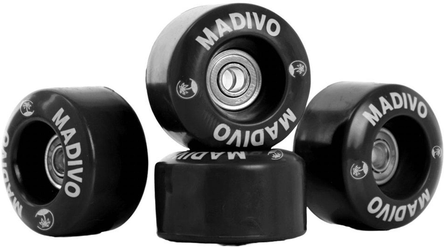set van 4 roller skate wielen met abec 7 lagers
